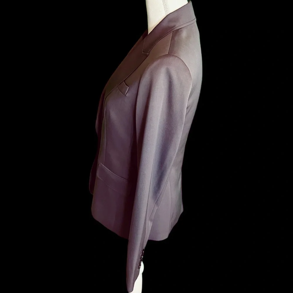 J. Crew 100% Wool Olive Green / Taupe Single Button Blazer Size 4 RN77388